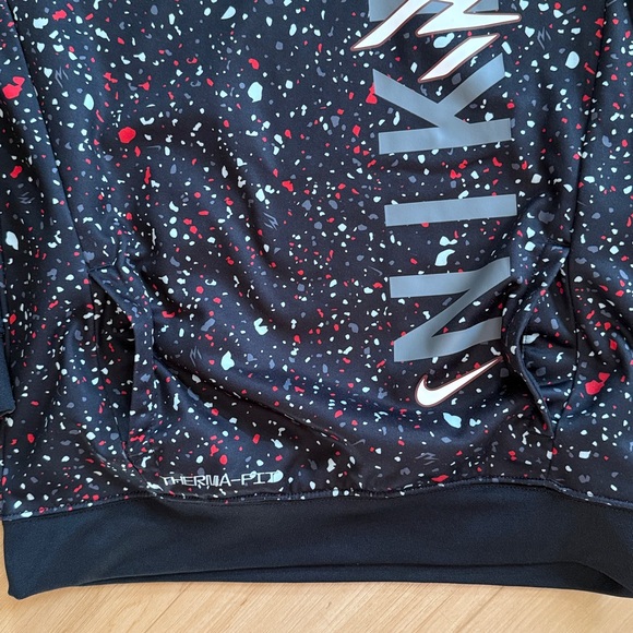 NIKE 3BRAND BY RUSSELL WILSON BIG BOYS SPECKLED PRINT FLEECE HOODIE SZ LARGE - Picture 7 of 12